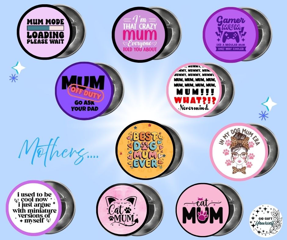 ✨ Mother's Day 👩 | Badge Pins, Keyrings & More ✨
