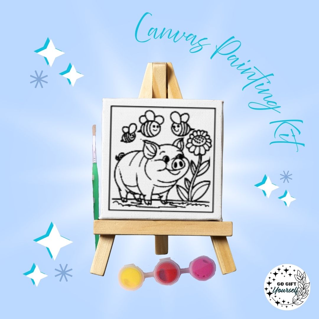 🎨 Mini Easel Painting Sets | Pig 🎨