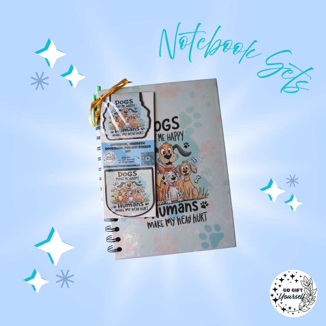 π Dogs Make Me Happy | A5 Notebook Set π
