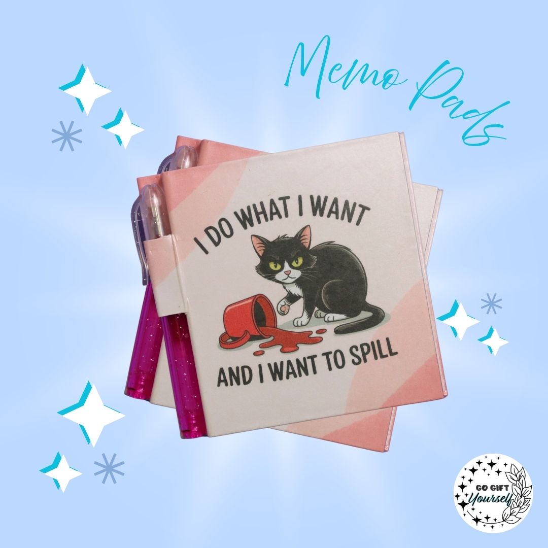 📓 Spill Cat | Memo Pad Set 🌟