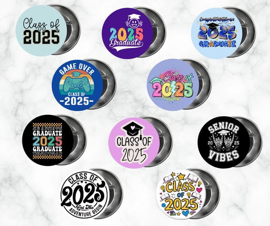β¨ Badge Compact Mirrors | Class of 2025 π