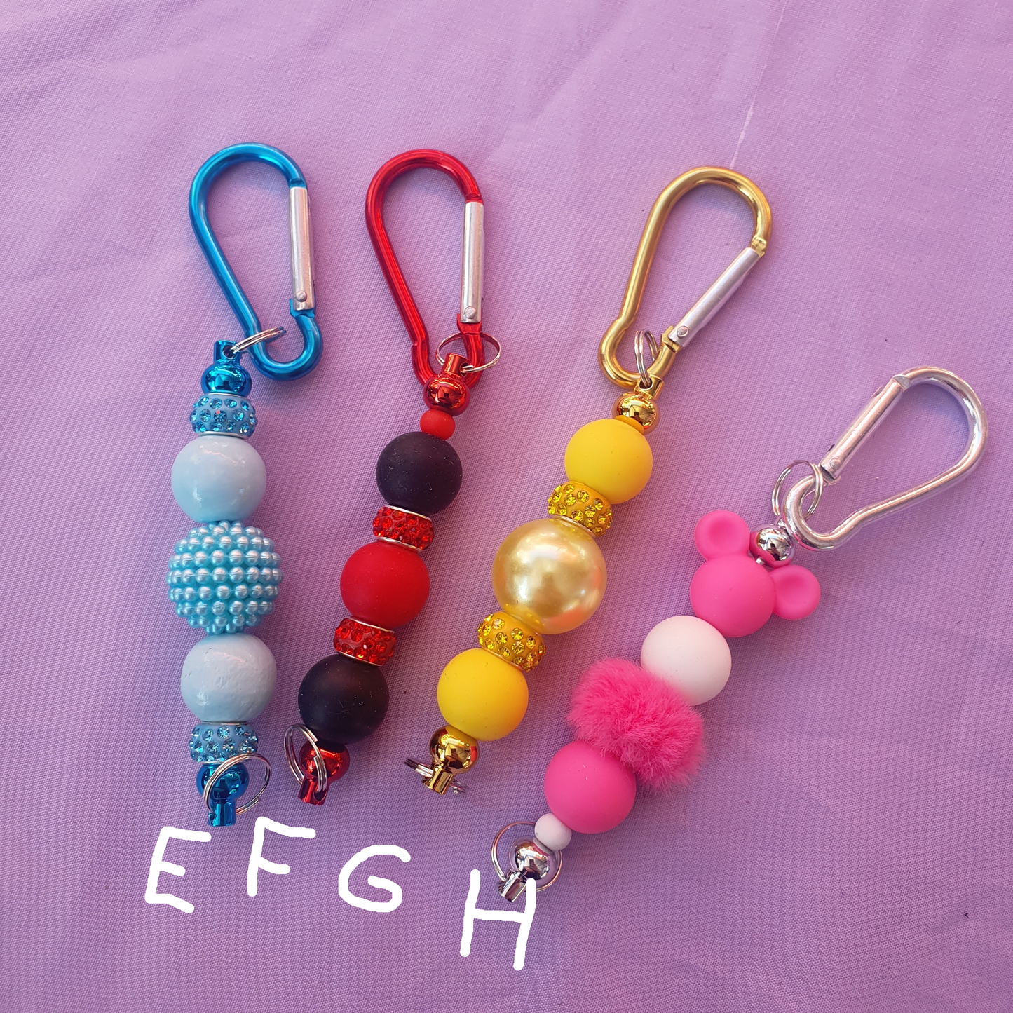 π Novelty Beaded Keyrings | Flowers, Gems and Animal Prints β¨