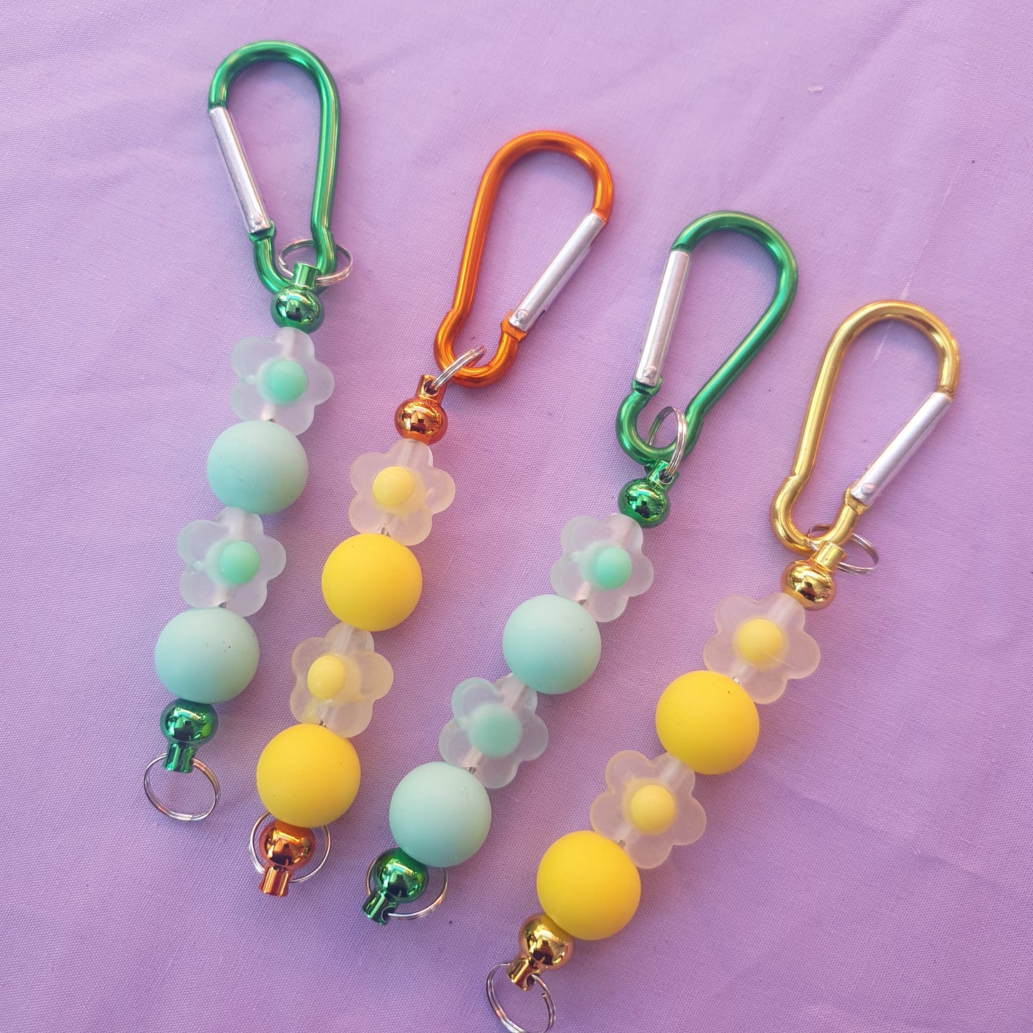π Novelty Beaded Keyrings | Flowers, Gems and Animal Prints β¨