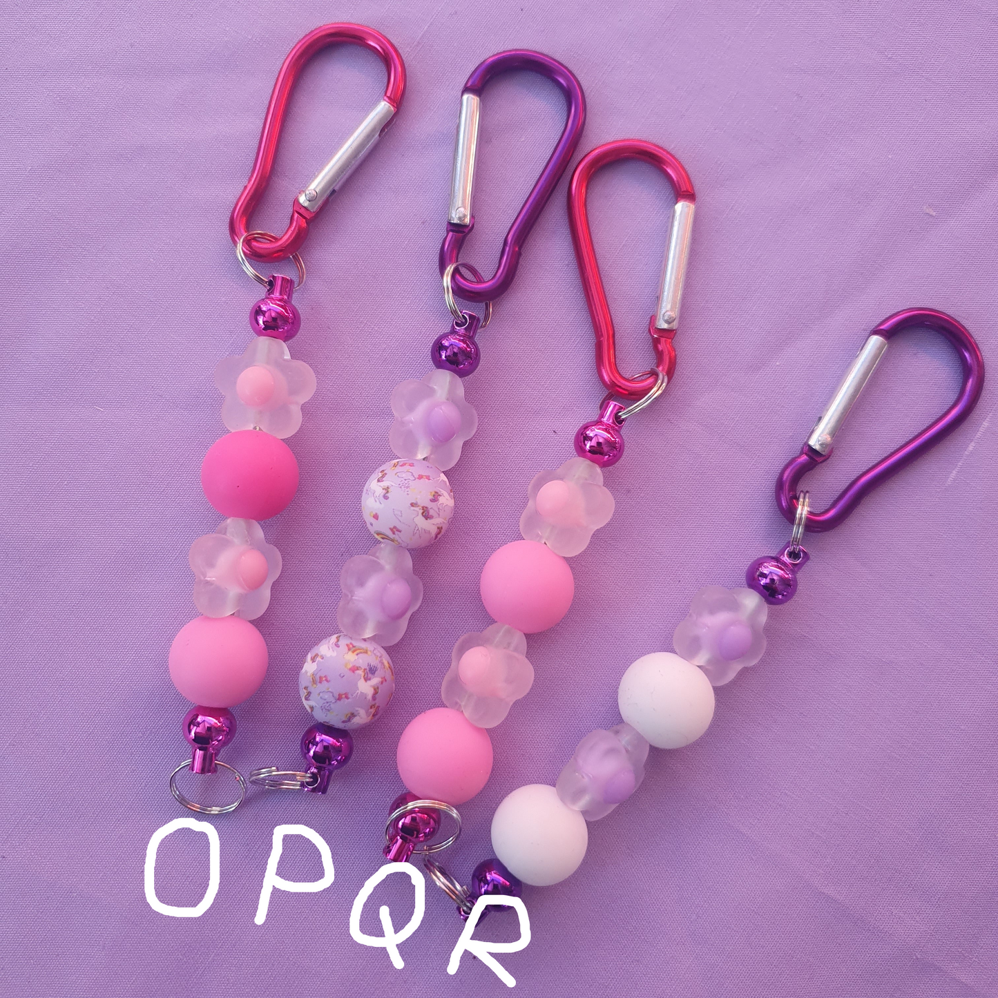 π Novelty Beaded Keyrings | Flowers, Gems and Animal Prints β¨