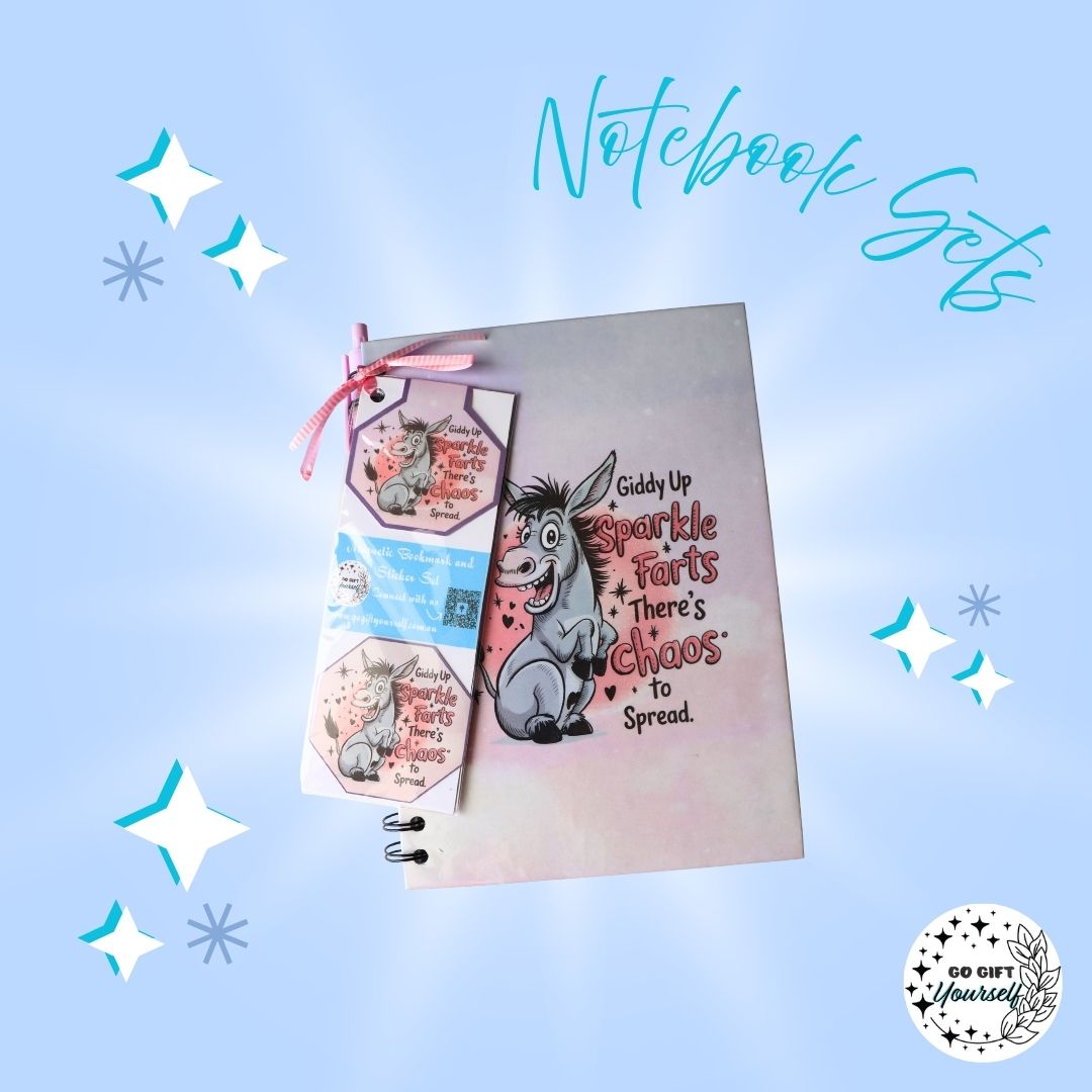 π Giddy Up Sparkle Farts | A5 Notebook Set π
