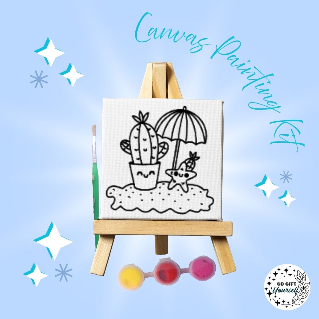 π¨ Mini Easel Painting Sets | Cactus Beach π¨