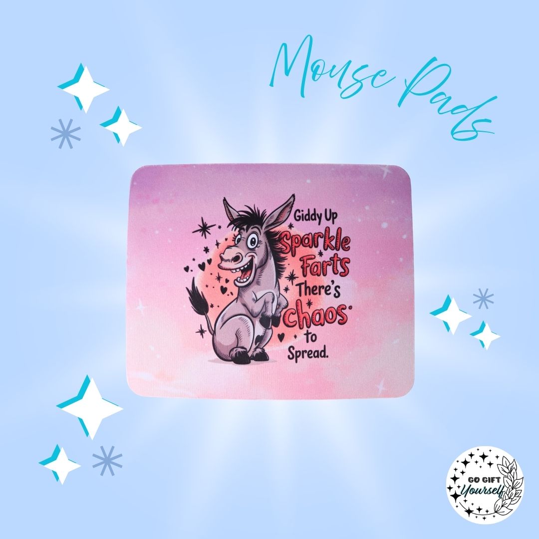 π»Giddy Up Sparkle Farts Mouse Pad | Stationery π