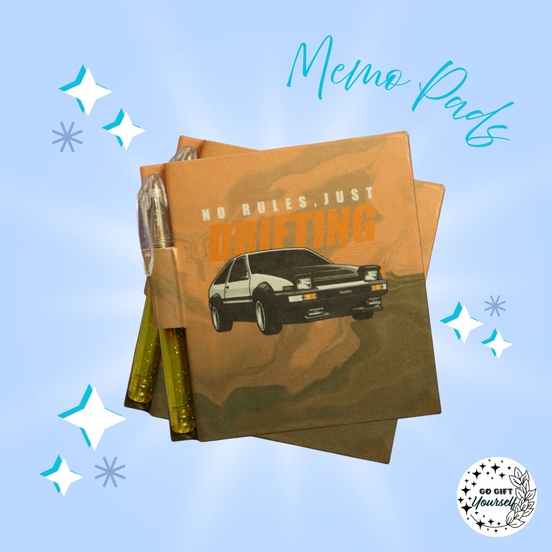 📓 No Rules, Just Drifting | Memo Pad Set 🌟