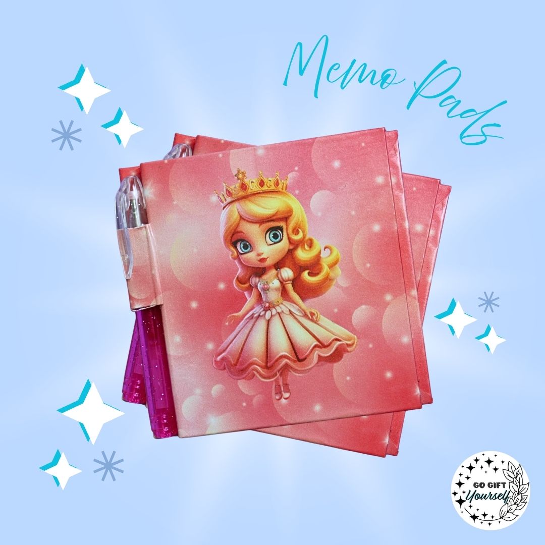 📓 Pink Princess | Memo Pad Set 🌟