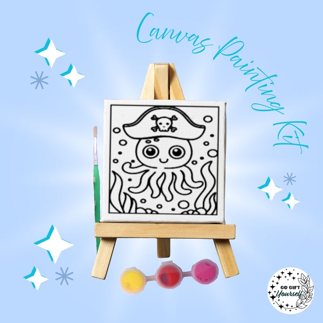 🎨 Mini Easel Painting Sets | Pirate Octopus 🎨