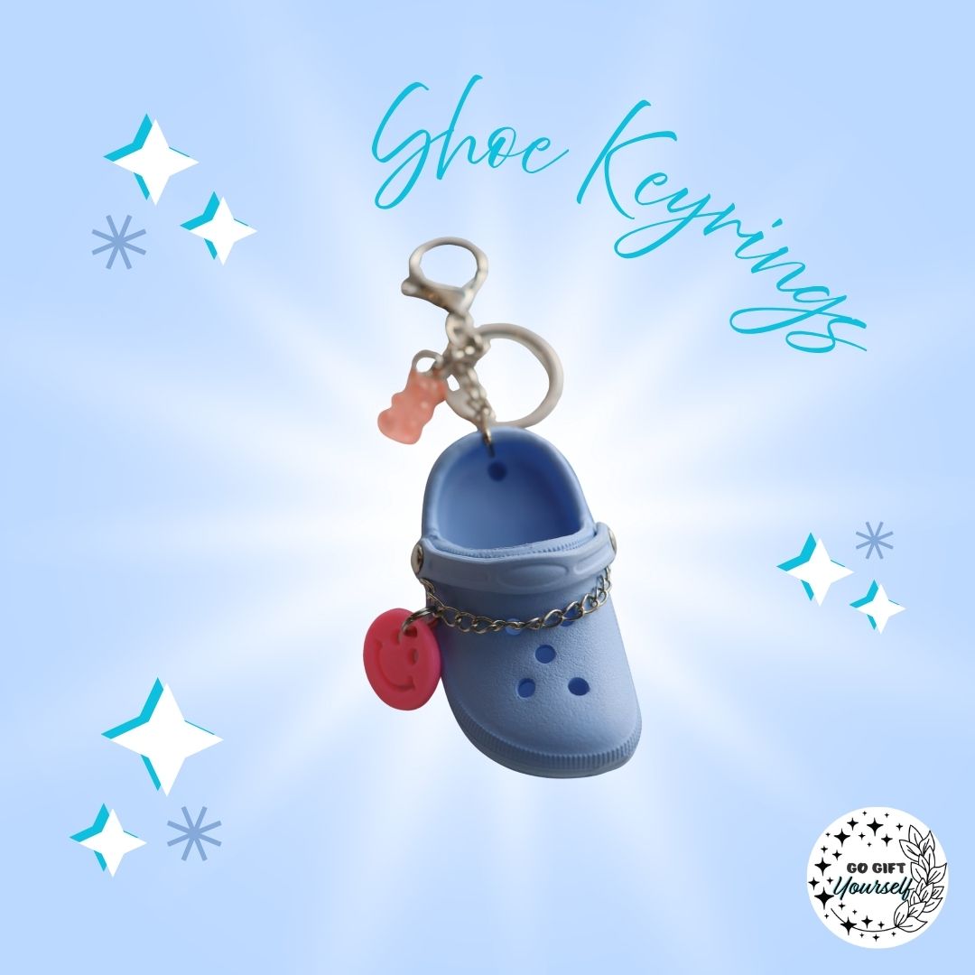 ✨ Light Blue Mini Shoe Bag Charm | Keyrings 🔑