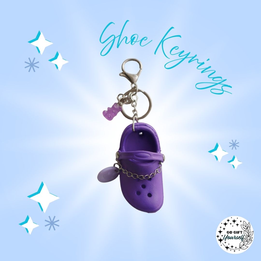 ✨ Purple Mini Shoe Bag Charm | Keyrings 🔑