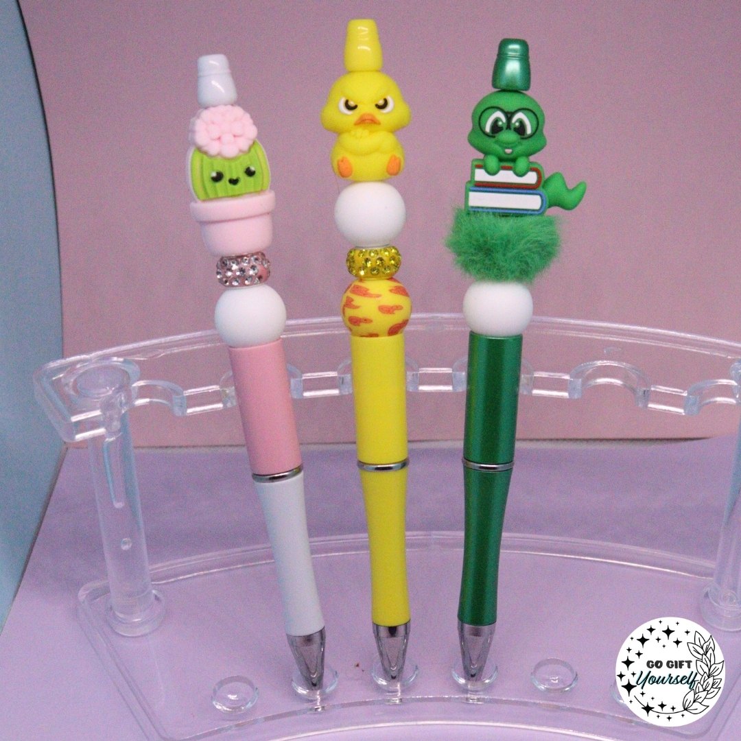 π Novelty Beaded Pens | Nurses, Teachers, Animals & More