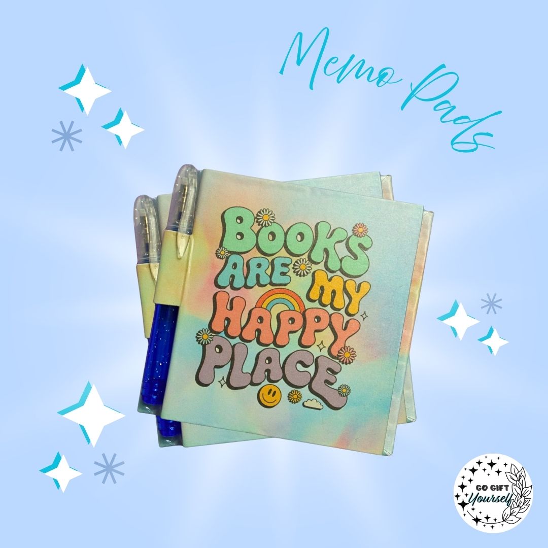 π Books Are My Happy Place | Memo Pad Set π