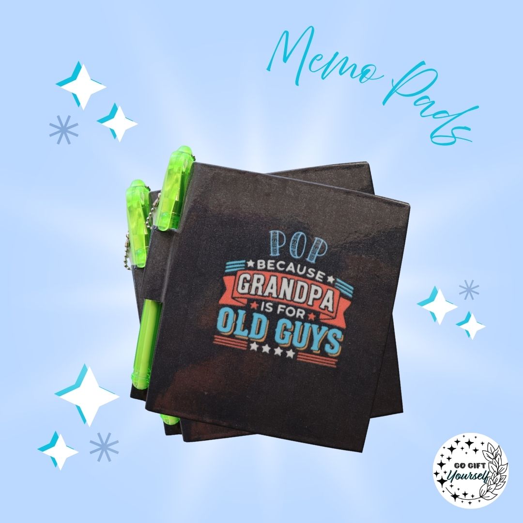 📓Pop beacause Grandpa is for old guys | Memo Pad Set 🌟