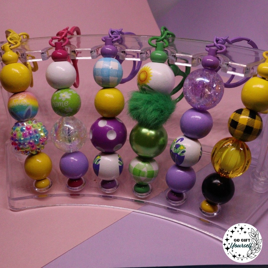 π Novelty Beaded Keyrings | Nurses, Teachers, Animals & More π