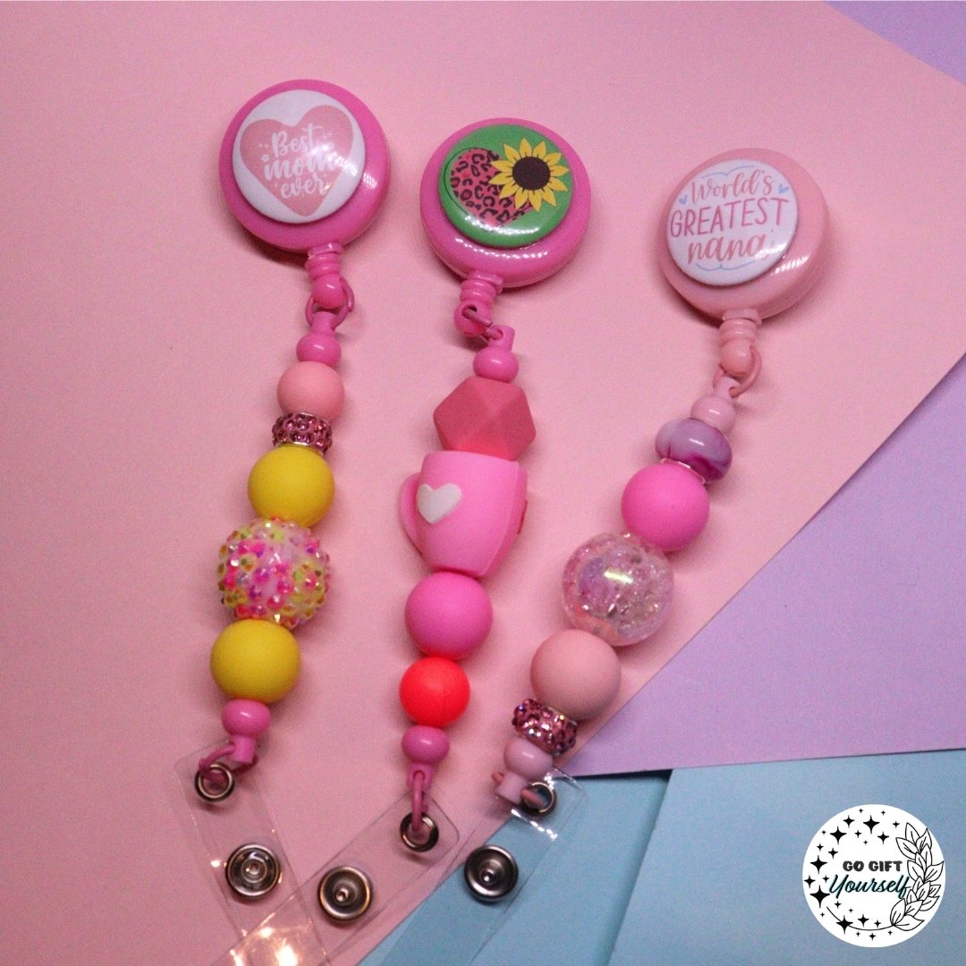 π Beaded Badge Reels | Teachers, Nurses and more π