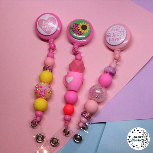 π Beaded Badge Reels | Teachers, Nurses and more π