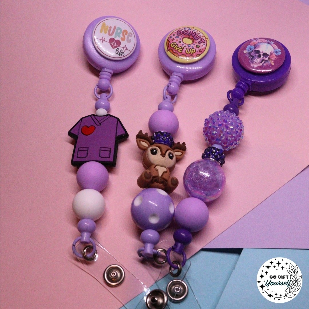 π Beaded Badge Reels | Teachers, Nurses and more π