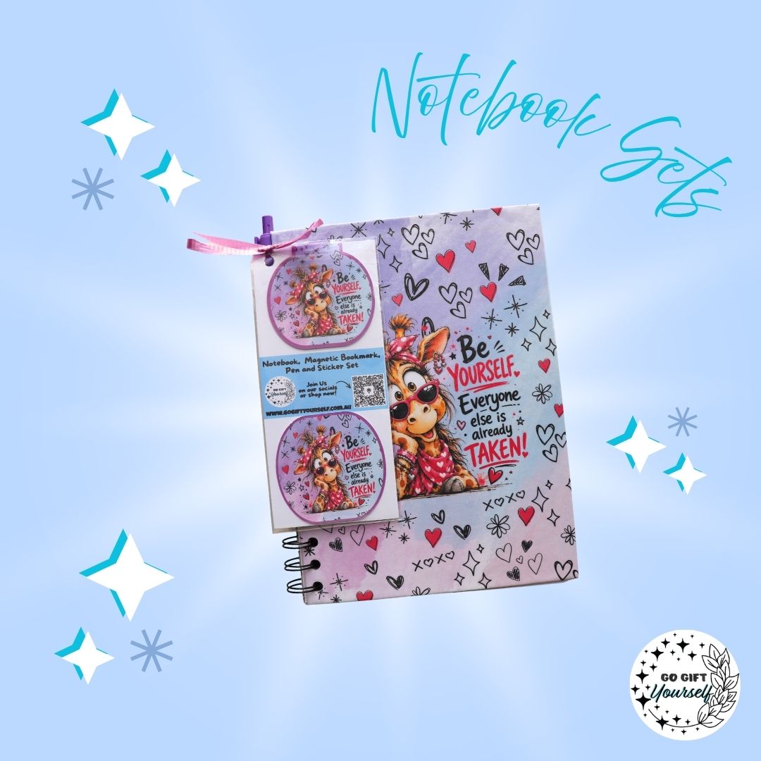 📓Be yourself Giraffe | A5 Notebook Set 🌟