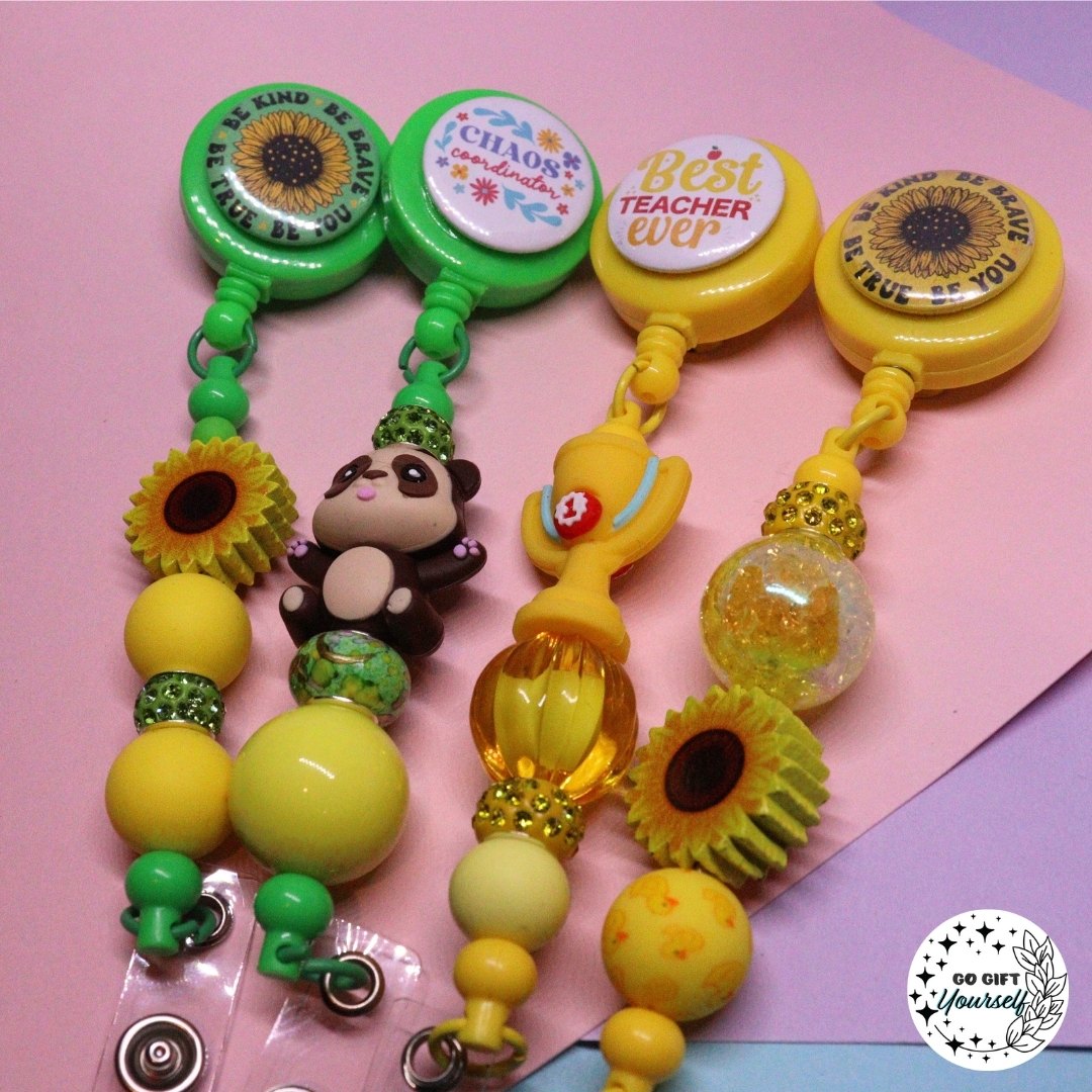 π Beaded Badge Reels | Teachers, Nurses and more π
