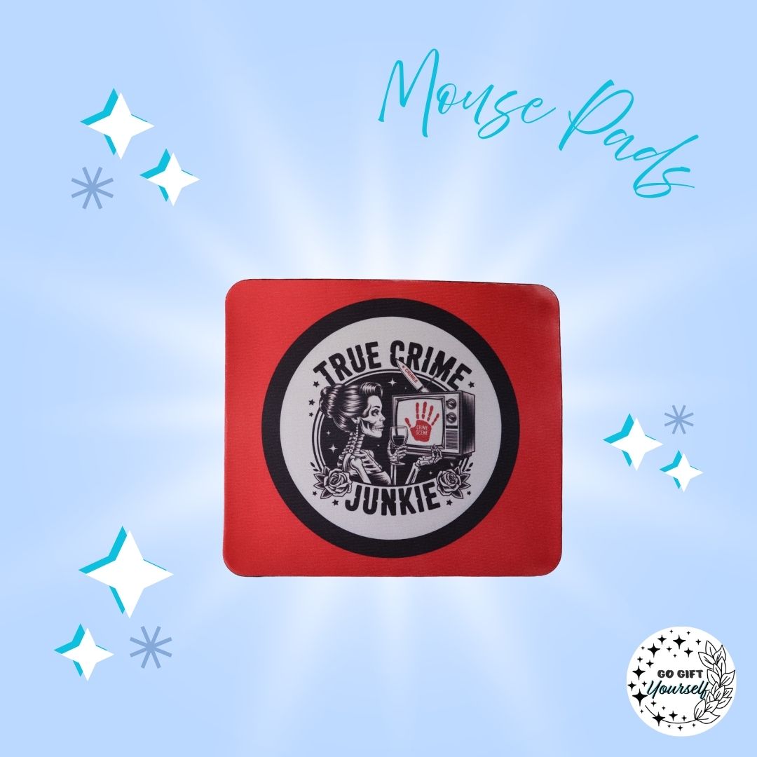 π»True Crime Junkie Mouse Pad | Stationery π
