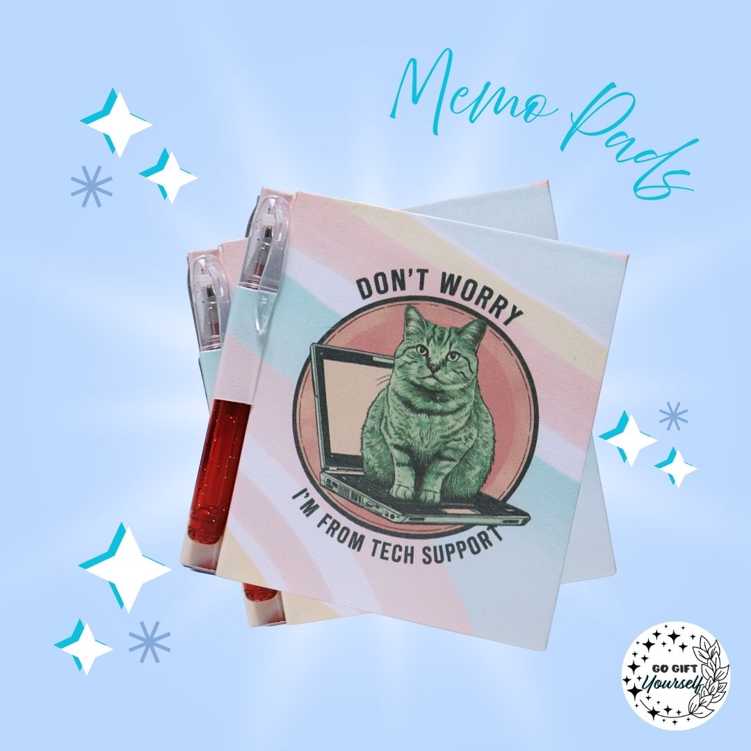 π Tech Support Cat | Memo Pad Set π