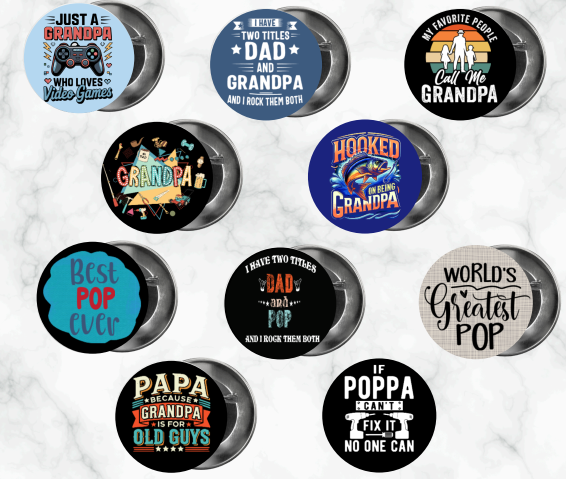β¨ Novelty Badge Pins | Father's Day π§