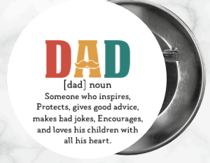 β¨ Novelty Badge Pins | Father's Day π§