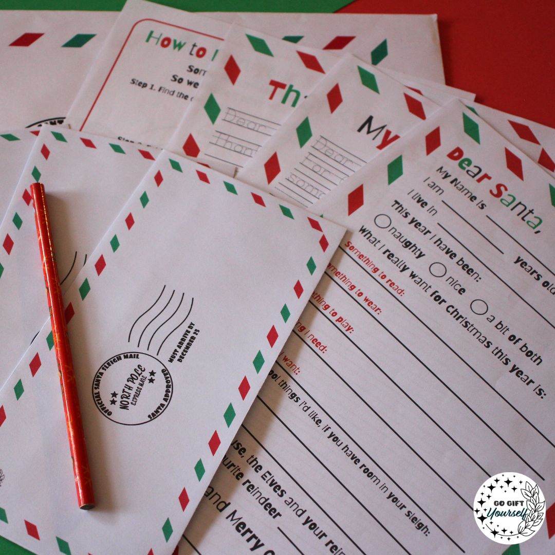 Kids Christmas Santa Letter Pack