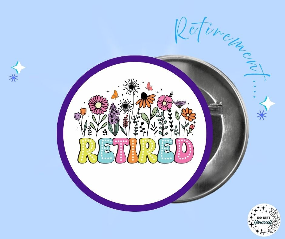 ✨ Retirement 🧓 | Badge Pins, Keyrings & More ✨