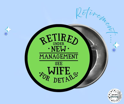 ✨ Retirement 🧓 | Badge Pins, Keyrings & More ✨