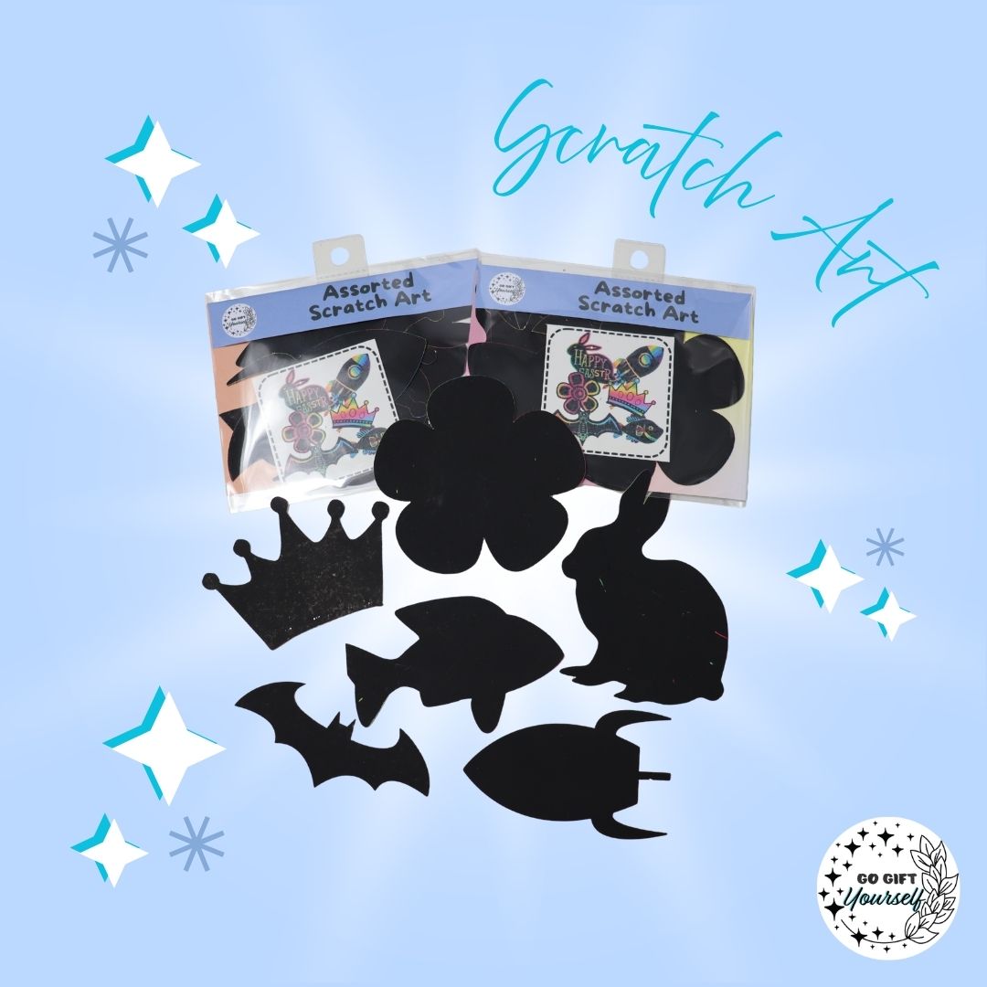 🎨 Scratch Art Shapes Pack | DIY Craft Kit 🎨