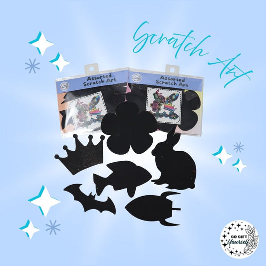 🎨 Scratch Art Shapes Pack | DIY Craft Kit 🎨