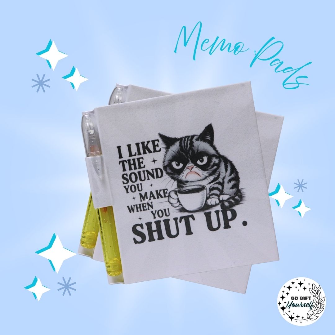 📓 Shut Up Cat | Memo Pad Set 🌟