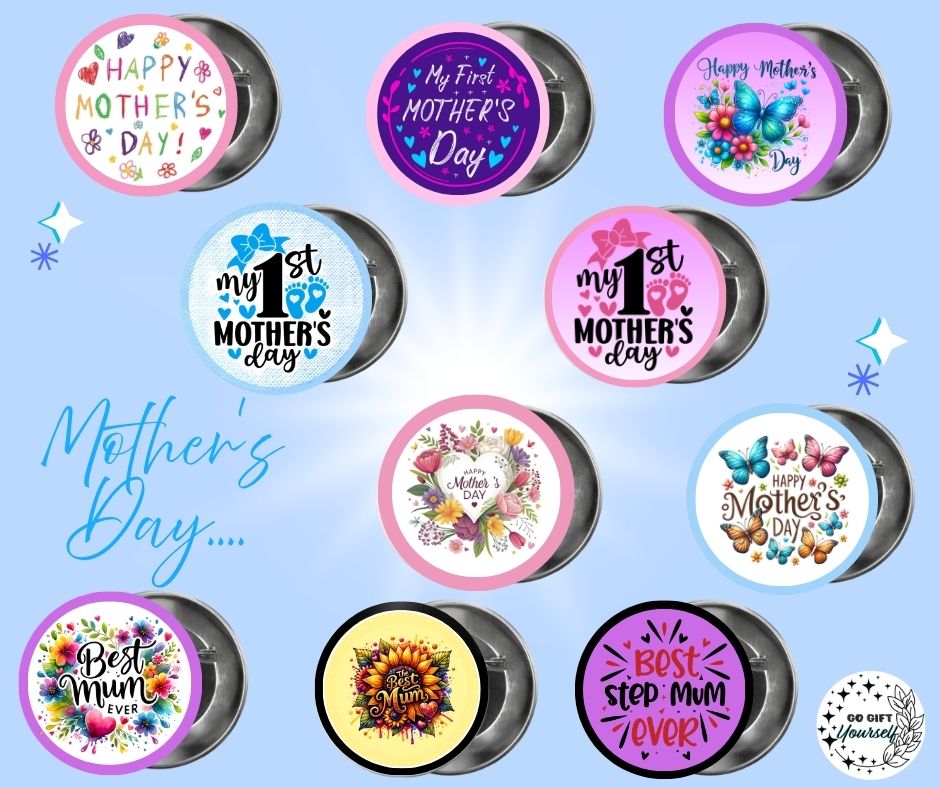 ✨ Mother's Day 👩 | Badge Pins, Keyrings & More ✨