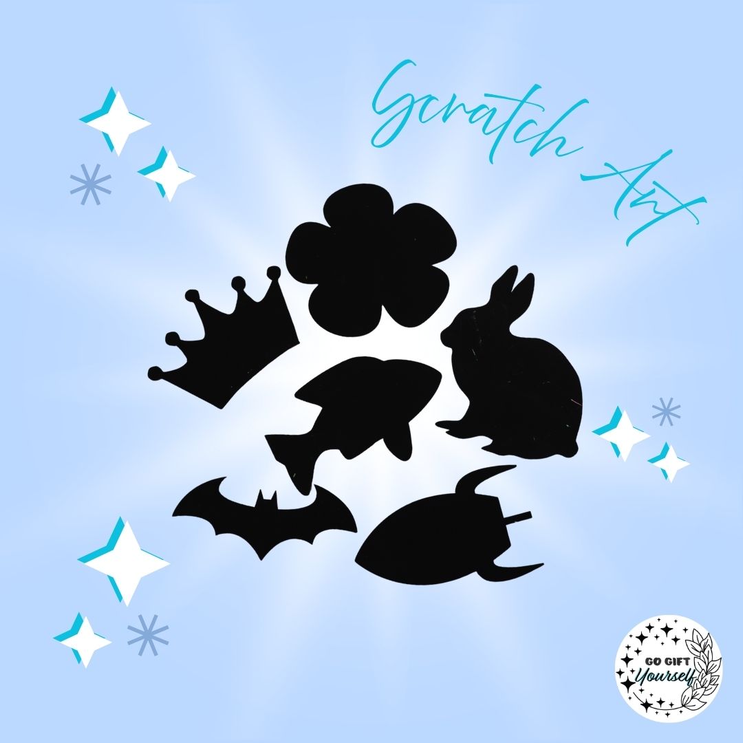🎨 Scratch Art Shapes Pack | DIY Craft Kit 🎨