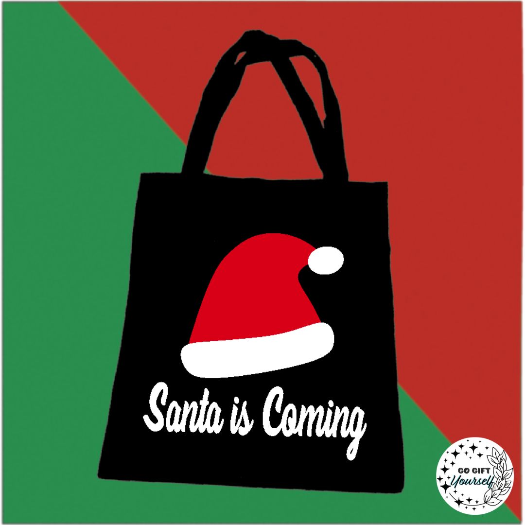 Santa is Coming Tote Bag