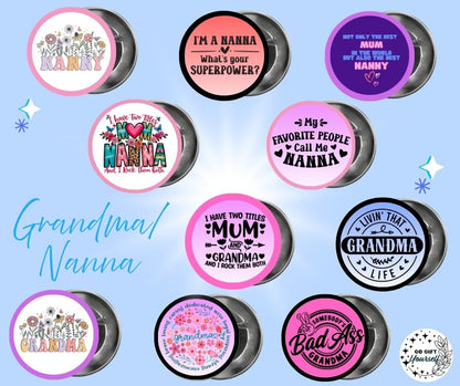 ✨ Grandparent's Day 👵👴  | Badge Pins, Keyrings & More ✨
