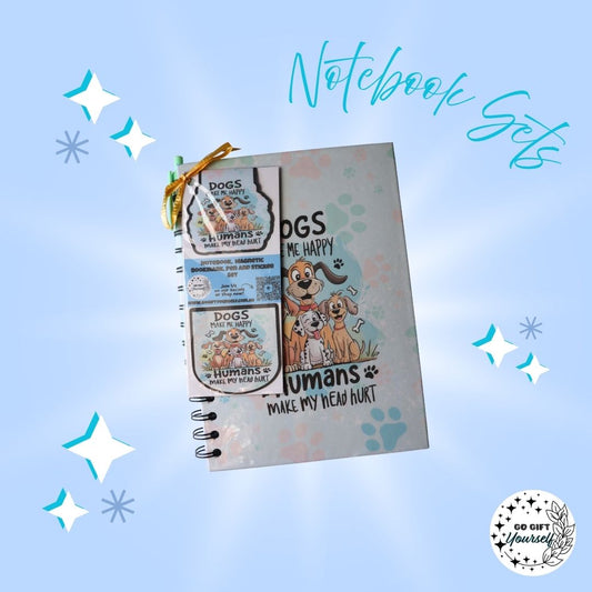 📓 Dogs Make Me Happy | A5 Notebook Set 🌟