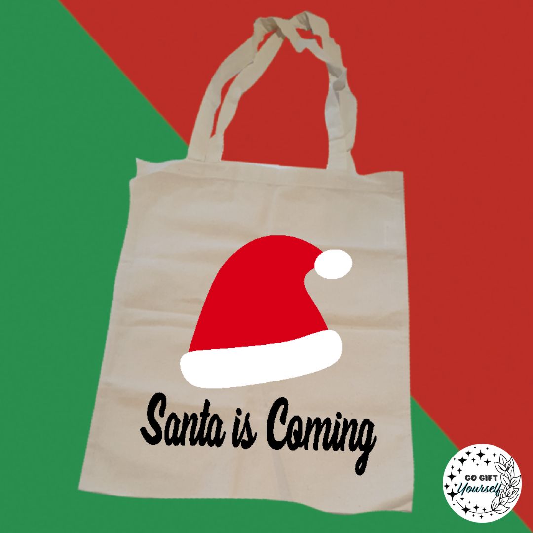 Santa is Coming Tote Bag