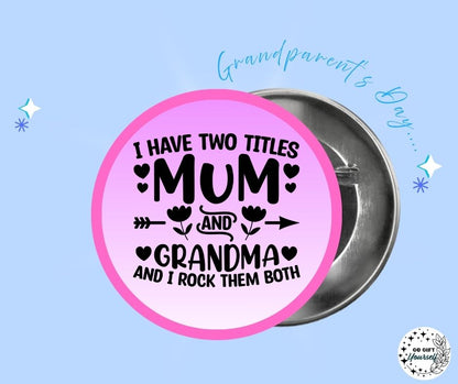 ✨ Grandparent's Day 👵👴  | Badge Pins, Keyrings & More ✨