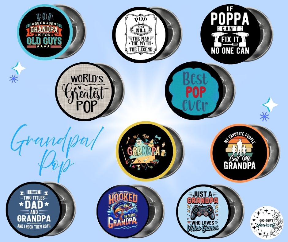 ✨ Grandparent's Day 👵👴  | Badge Pins, Keyrings & More ✨