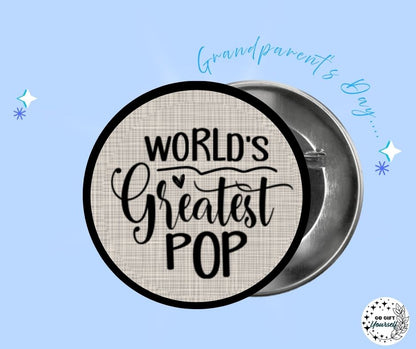 ✨ Grandparent's Day 👵👴  | Badge Pins, Keyrings & More ✨