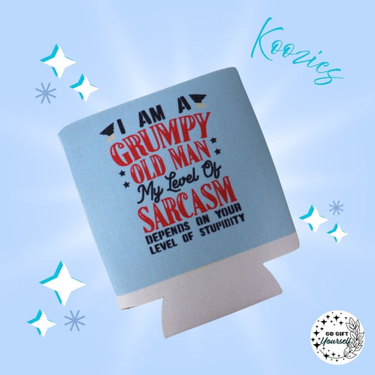 ✨ Grumpy Oldman Koozie | Drinkware 🍺