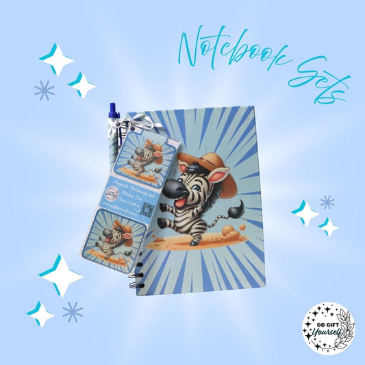 📓 Blue Zebra | A5 Notebook Set 🌟