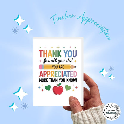 💌 Teacher Appreciation  | Greeting Cards