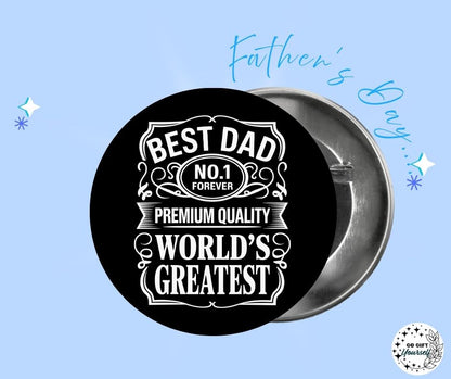 ✨Father's Day 🧔 | Badge Pins, Keyrings & More ✨