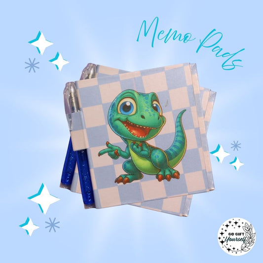 📓 Green Dino | Memo Pad Set 🌟