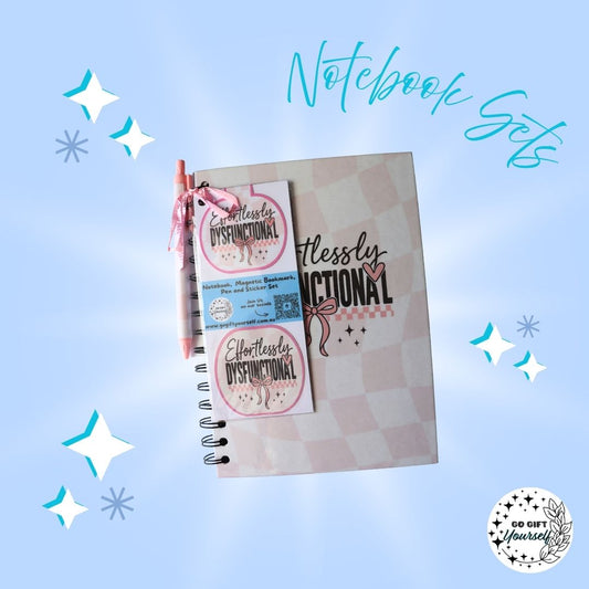 📓 Effortlessly Dysfunctional | A5 Notebook Set 🌟